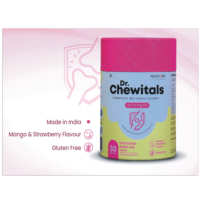 Maypharm Lifesciences Dr. Chewitals Complete Wellness Gummies Stength Mango & Strawberry