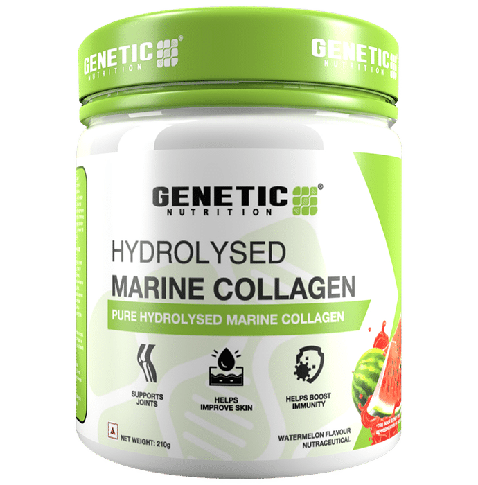 Genetic Nutrition Hydrolysed Marine Collagen Powder Watermelon - Classic Derma