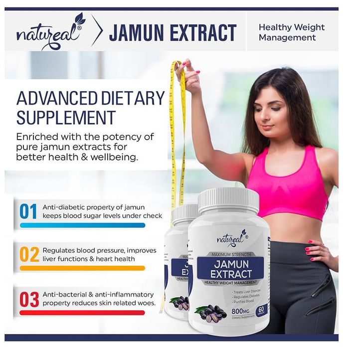 Natureal Jamun Extract 800mg Capsule