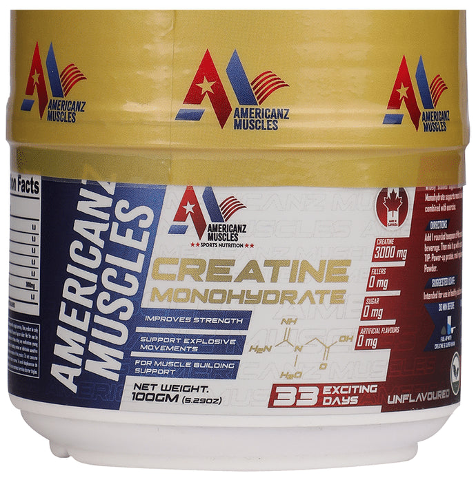 Americanz Muscles Creatine Monohydrate Powder Unflavored - Classic Derma
