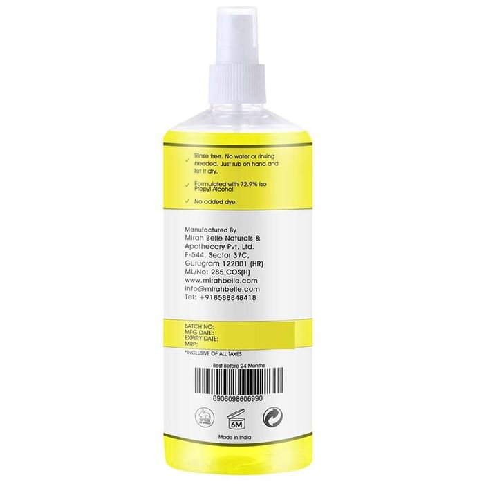 Mirah Belle Hand Rub Spray Sanitizer (500ml Each) Lemon with Vitamin E