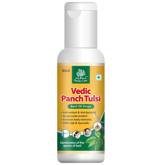 Amma Smile Care Vedic Panch Tulsi Basil Oil Drop - Classic Derma