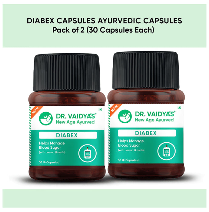 Dr. Vaidya's Diabex Capsule (30 Each) with Glucometer Free