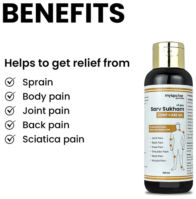 Myupchar Ayurveda Sarv Sukham Joint Care Oil