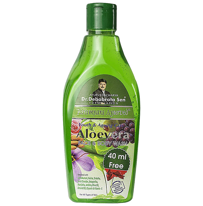 Parampara Ayurved Aloe Vera Face & Body Wash - Classic Derma