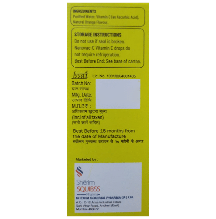 Nanovac-C Oral Drops