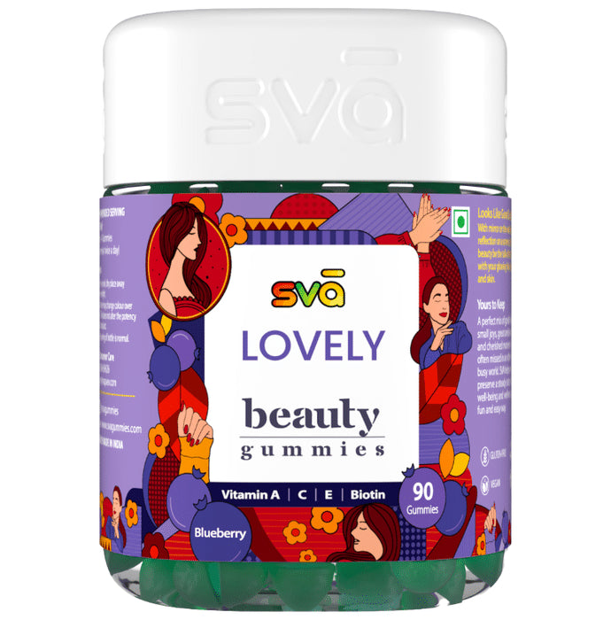 Sva Lovely Beauty Gummies Blueberry - Classic Derma