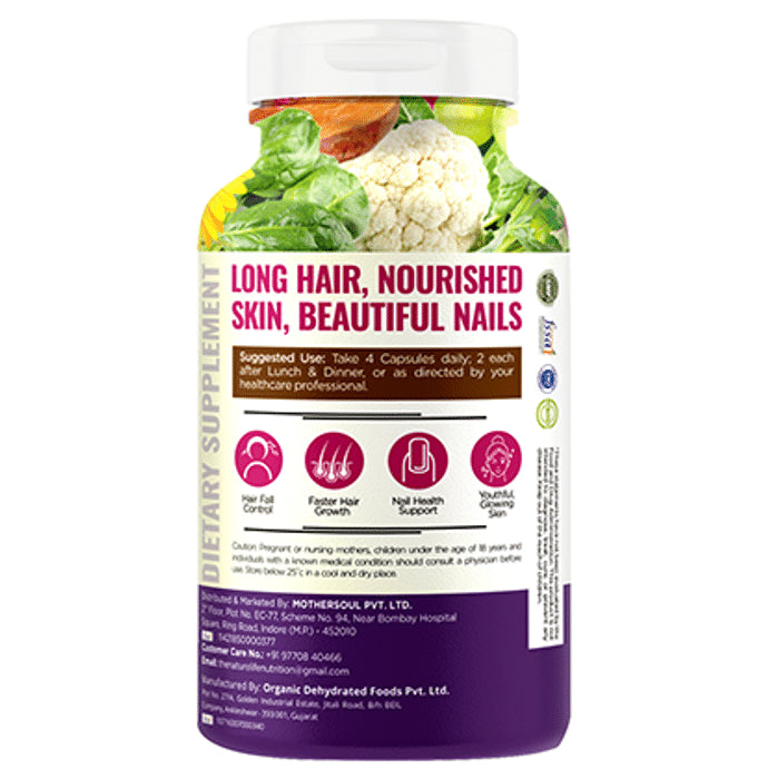 Nature Life Nutrition Plant Based Biotin 10000mcg Vegetarian Capsule