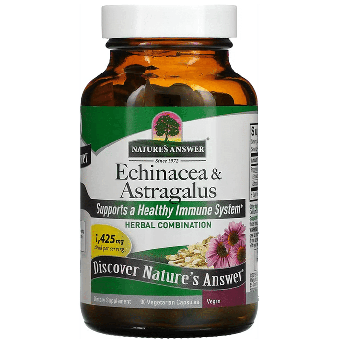 Nature's Answer Echinacea & Astragalus 1425mg Vegetarian Capsules