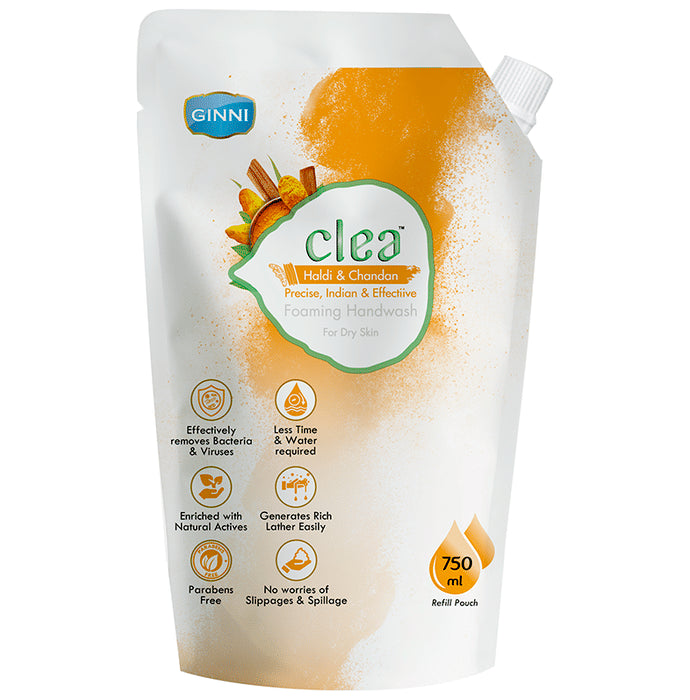 Ginni Clea Foaming Handwash Haldi & Chandan - Classic Derma