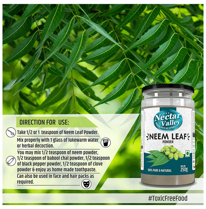 Nectar Valley Pure & Natural Neem Leaf Powder