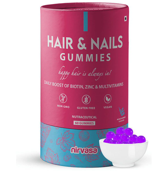Nirvasa Hair & Nails Gummies (60 Each)