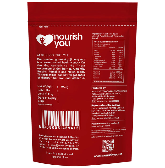 Nourish You Nut Mix Goji Berry