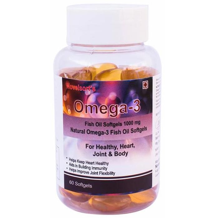 Novelsort's Omega 3, 300mg Fish Oil Softgel Capsules - Classic Derma