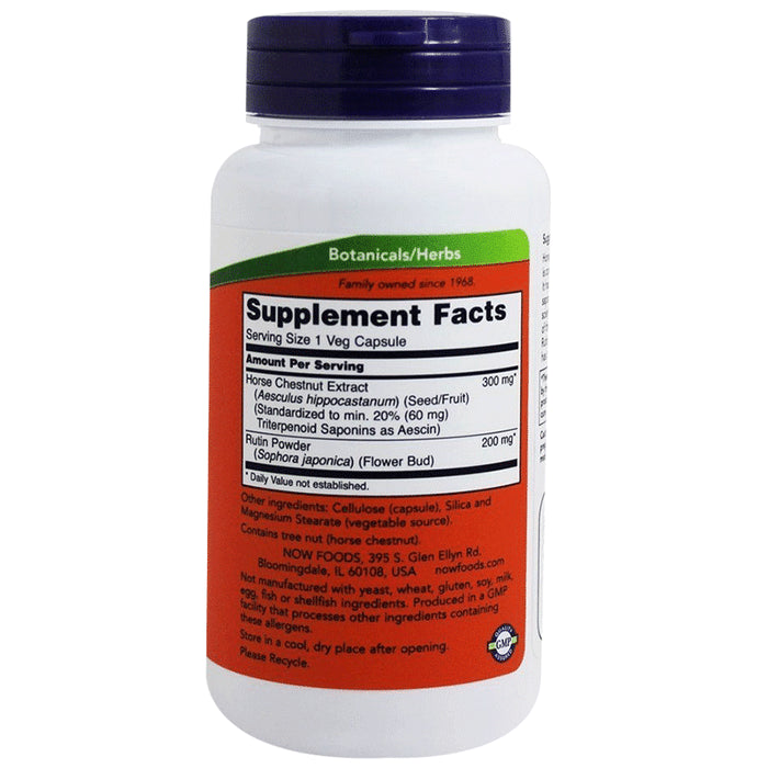 Now Horse Chestnut Extract 300 Mg Veg Capsule