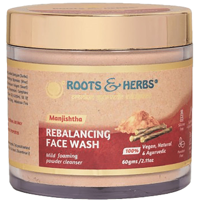 Roots and Herbs Manjistha Rebalancing Face Wash - Classic Derma