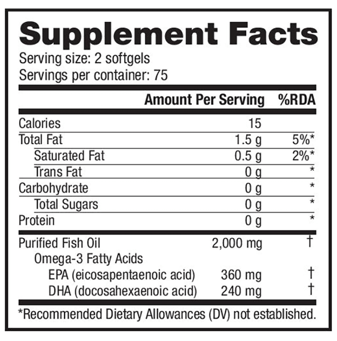Nutra Bio Omega- 3 Fish Oil Soft Gel