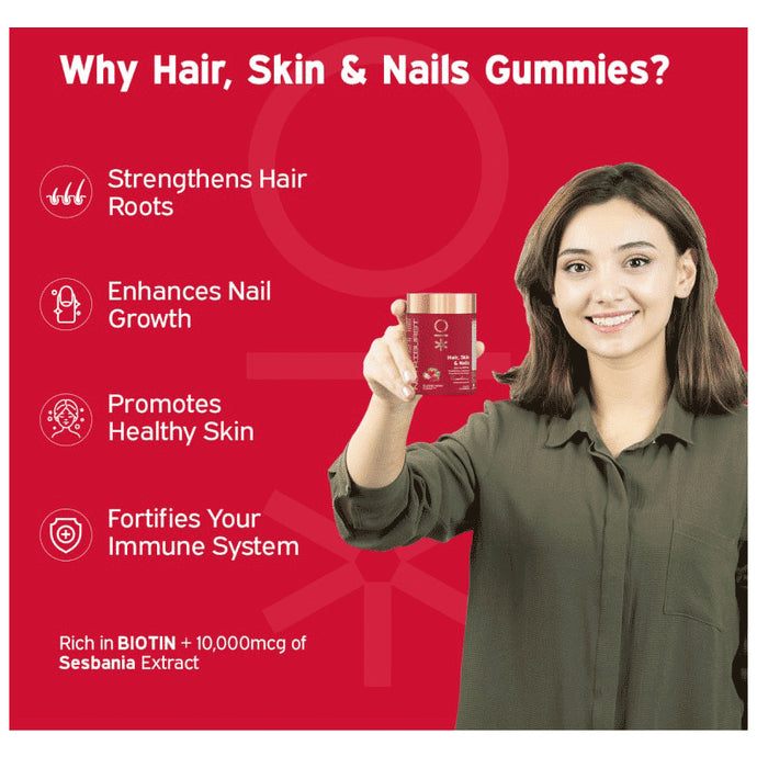 Nutriburst Hair, Skin & Nails Gummies Strawberry