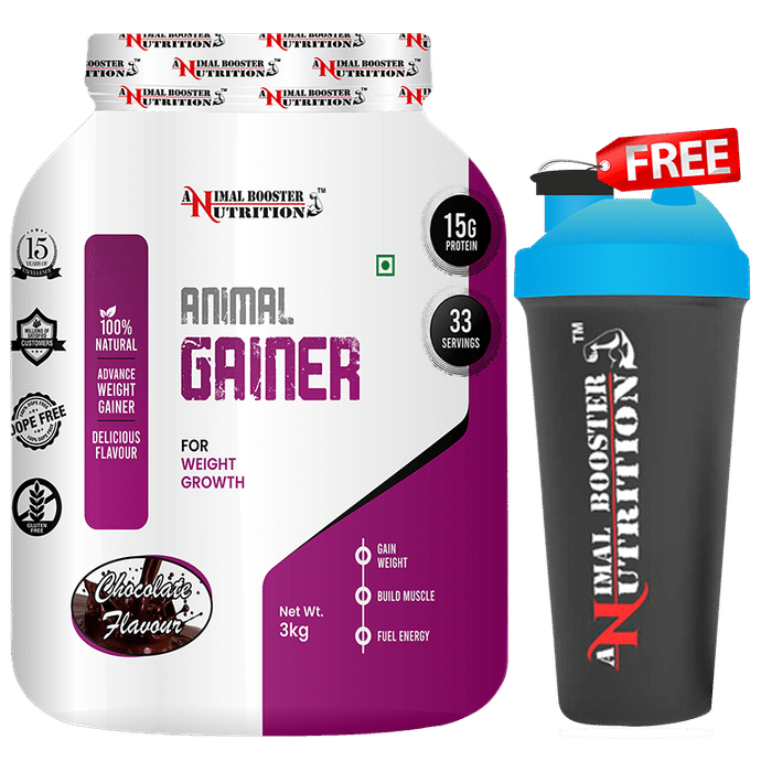 Animal Booster Nutrition Animal Gainer for Weight Growth Powder with Shaker Free - Classic Derma