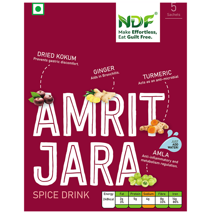 NDF Amrit Jara Spice Drink Sachet (3gm Each) - Classic Derma