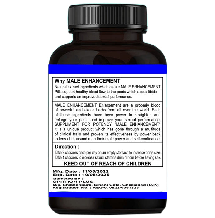 Opitron Plus Ayurveda Male Enhancement Veg Capsule
