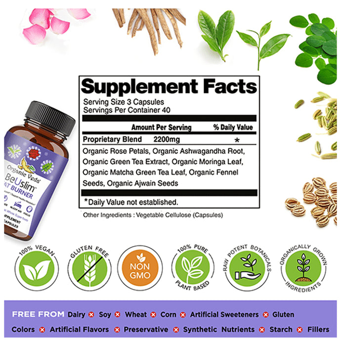 Organic Veda Fat Burner Veggie Capsule