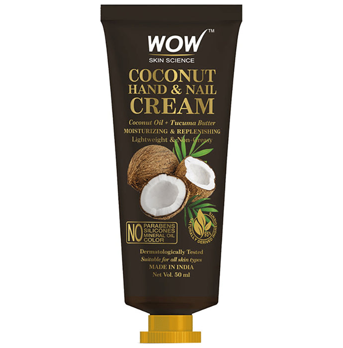 WOW Skin Science Coconut Hand & Nail Cream - Classic Derma