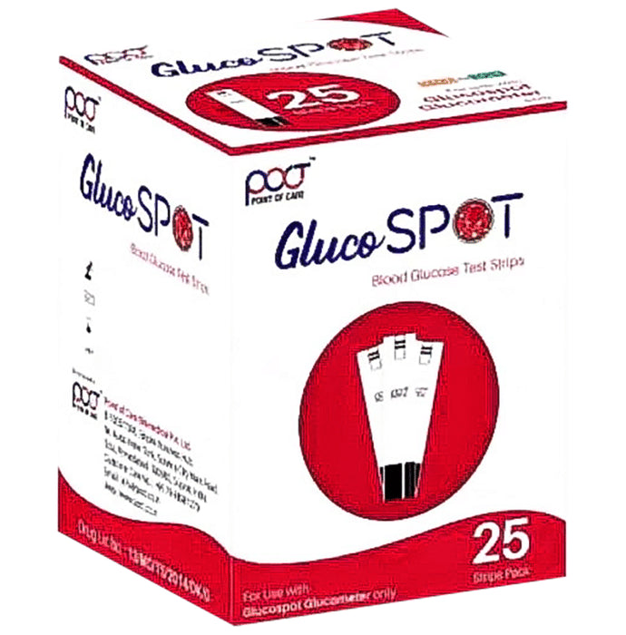 POCT GlucoSPOT Glucometer with 25 Strip - Classic Derma