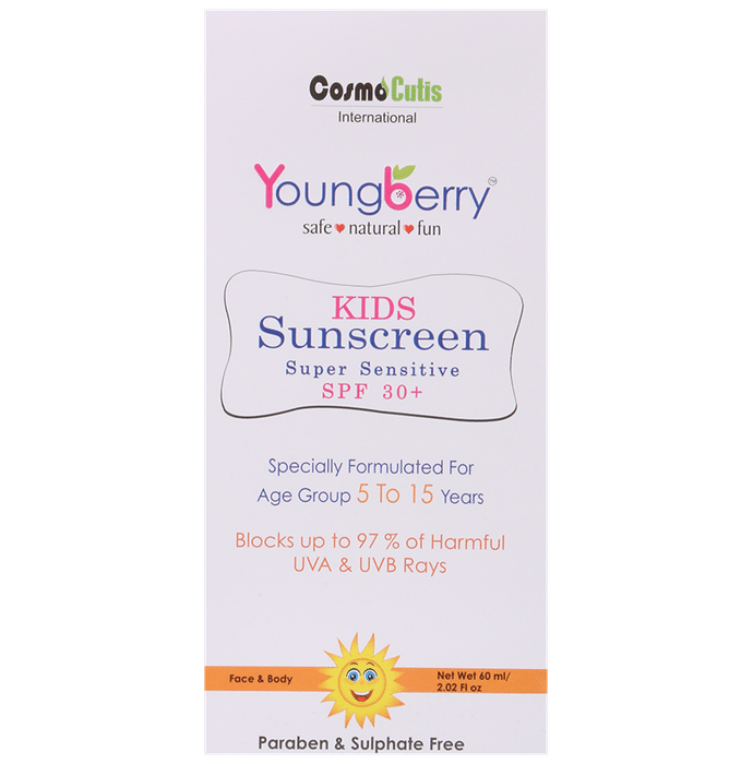 Youngberry Kids Sunscreen Cream - Classic Derma