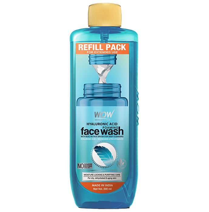WOW Skin Science Hyaluronic Acid Foaming Face Wash Refill Pack - Classic Derma