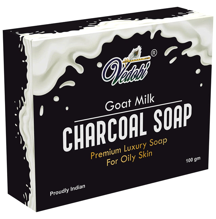 Vedobi Goat Milk Charcoal Premium Luxury Soap for Oily Skin - Classic Derma