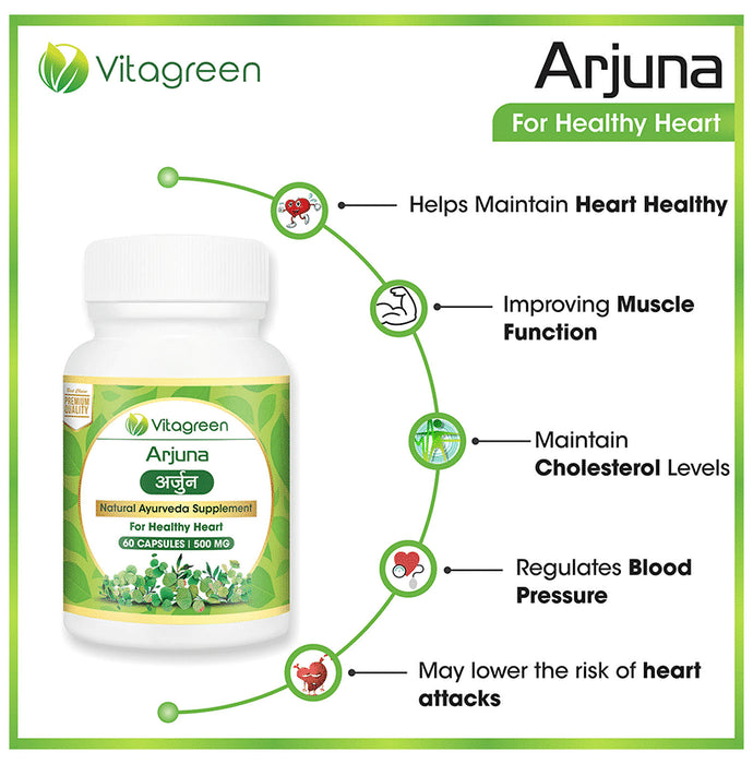 Vitagreen Arjuna 500mg Capsule