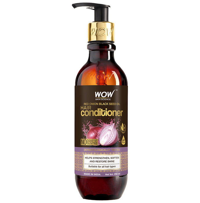 WOW Skin Science Red Onion Black Seed Oil Hair Conditioner - Classic Derma