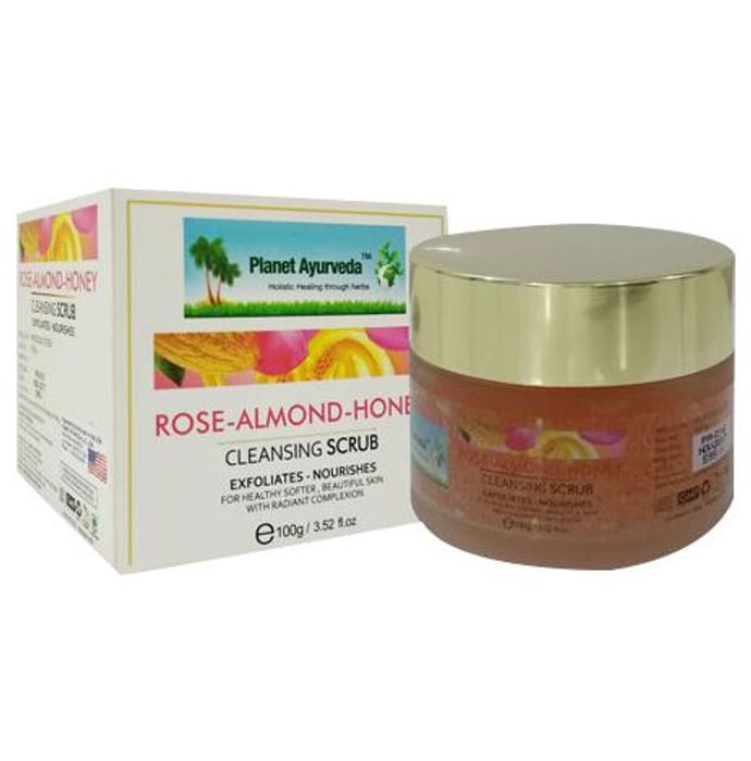Planet Ayurveda Rose Almond Honey Cleansing Scrub - Classic Derma