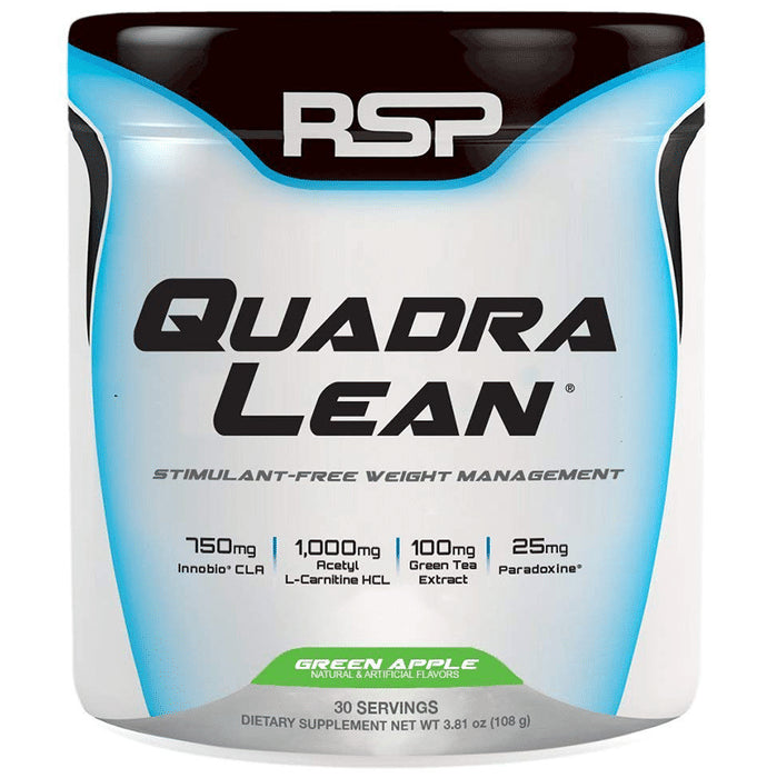 RSP Nutrition Quadra Lean Powder Green Apple - Classic Derma