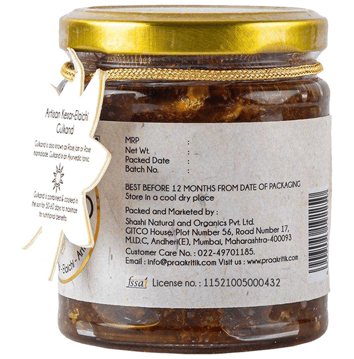 Praakritik Gulkand Natural-Kesar-Elaichi-Artisan