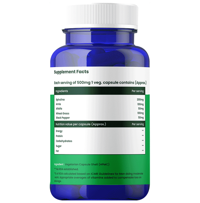 Prakruti Pure Herbs Spirulina Vegicap