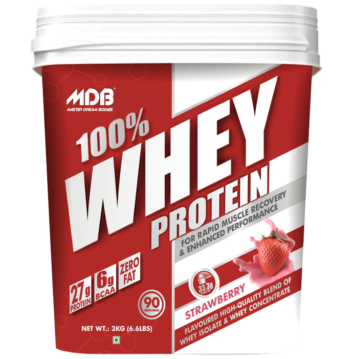 MDB Master Dream Bodies 100% Whey Protein Strawberry - Classic Derma