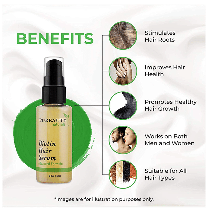 Pureauty Naturals Biotin Hair Serum Advanced Formula