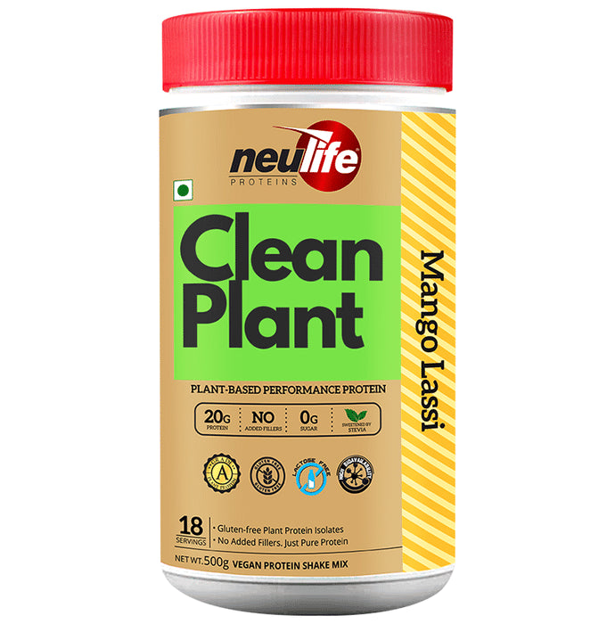 Neulife Clean Plant Protein Powder Mango Lassi - Classic Derma