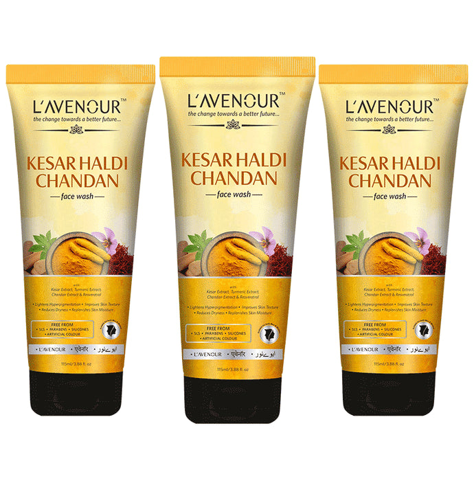 L'avenour Kesar Haldi Chandan Face Wash - Classic Derma