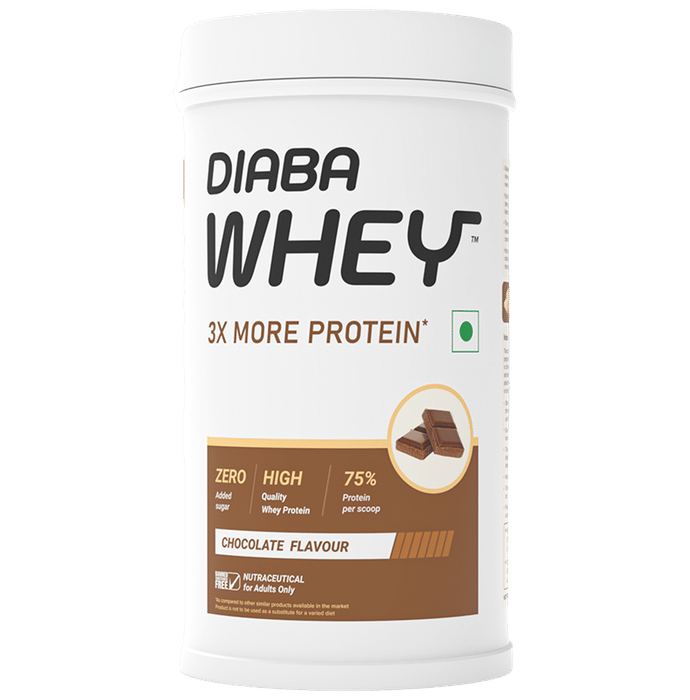 Diaba Whey 3X More protein Powder Chocolate - Classic Derma
