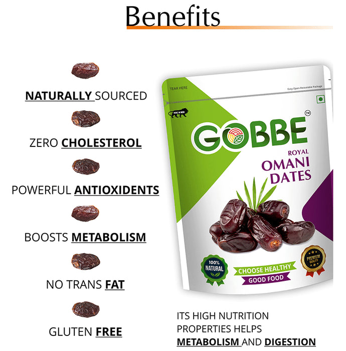 Gobbe Royal Omani Dates (200gm Each)