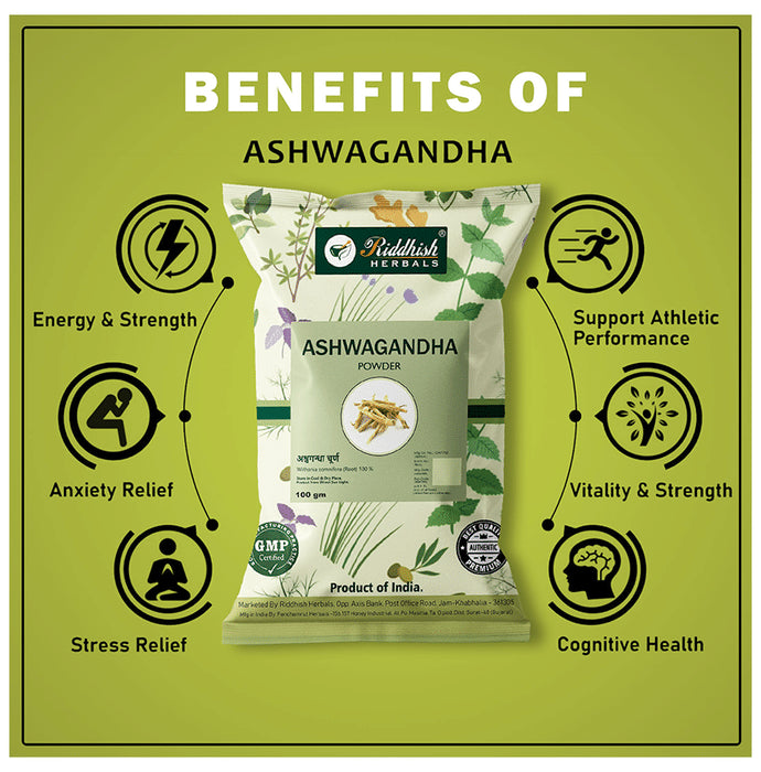 Riddhish Herbals Ashwagandha Powder (100gm Each)