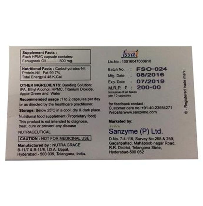 SAN-F Fenugreek Oil Capsule