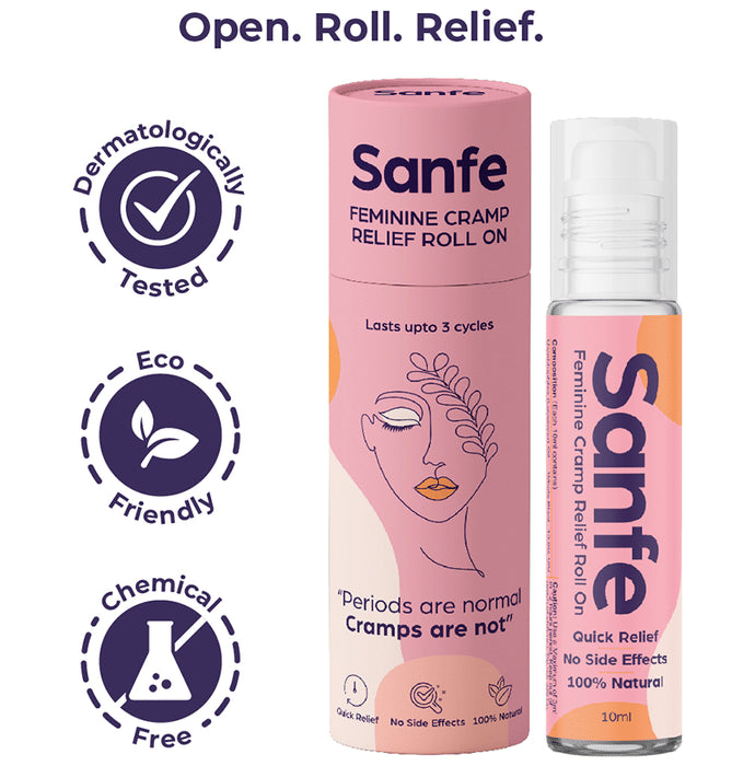 Sanfe Feminine Cramp Relief Roll On (10ml Each)