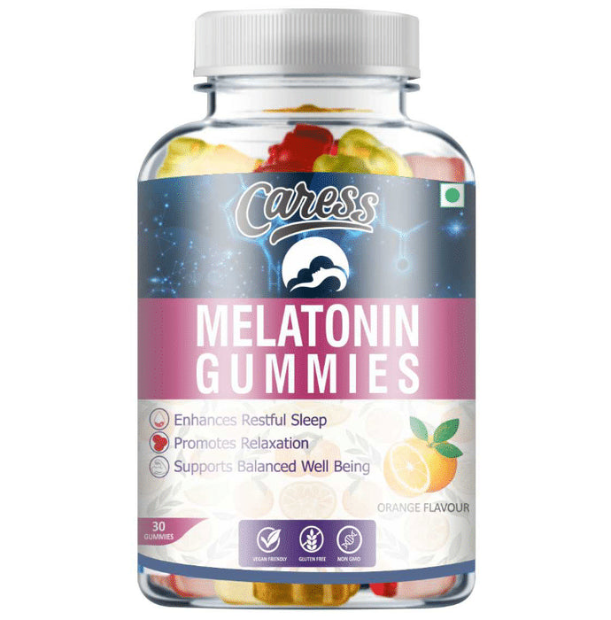 Caress Melatonin Gummy Orange - Classic Derma