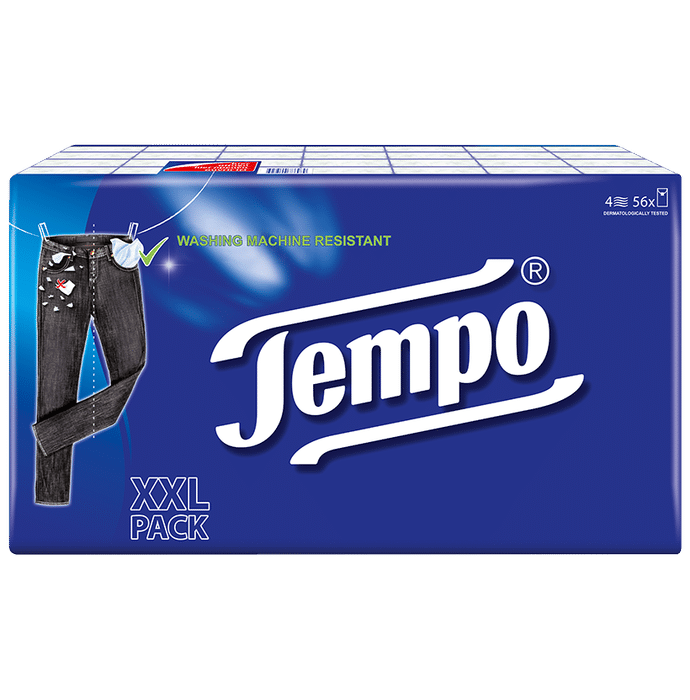 Tempo Handkerchief 4Ply XXL Washing Machine Resistant - Classic Derma