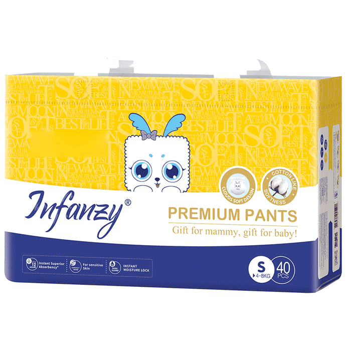 Infanzy Premium Diaper (40 Each) Small - Classic Derma