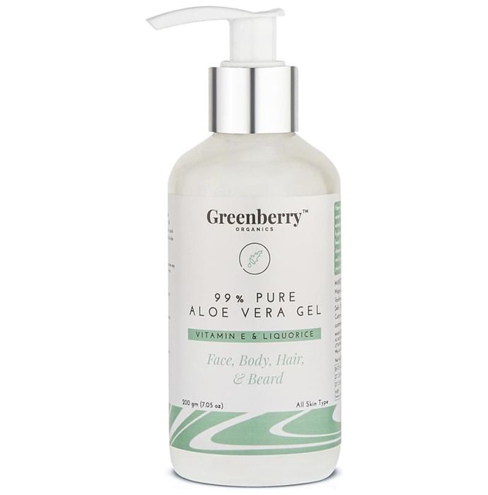 Greenberry Organics 99% Pure Aloe Vera Gel - Classic Derma